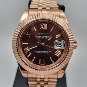 Seiko Mod Rose Gold and Chocolate (Custom build 39mm)